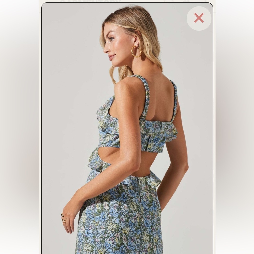ASTR wildflower ruffle dress - Picture 2 of 11